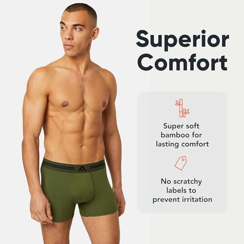 FM London Men's Super Soft Bamboo Boxer Shorts 5-Pack